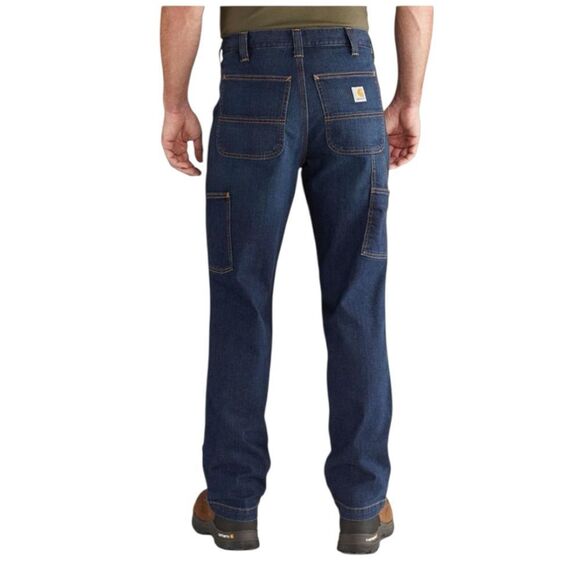 Carhartt Men's Relaxed Fit Utility Medium Dark Blue Jeans. Size 30X30. - Picture 2 of 16